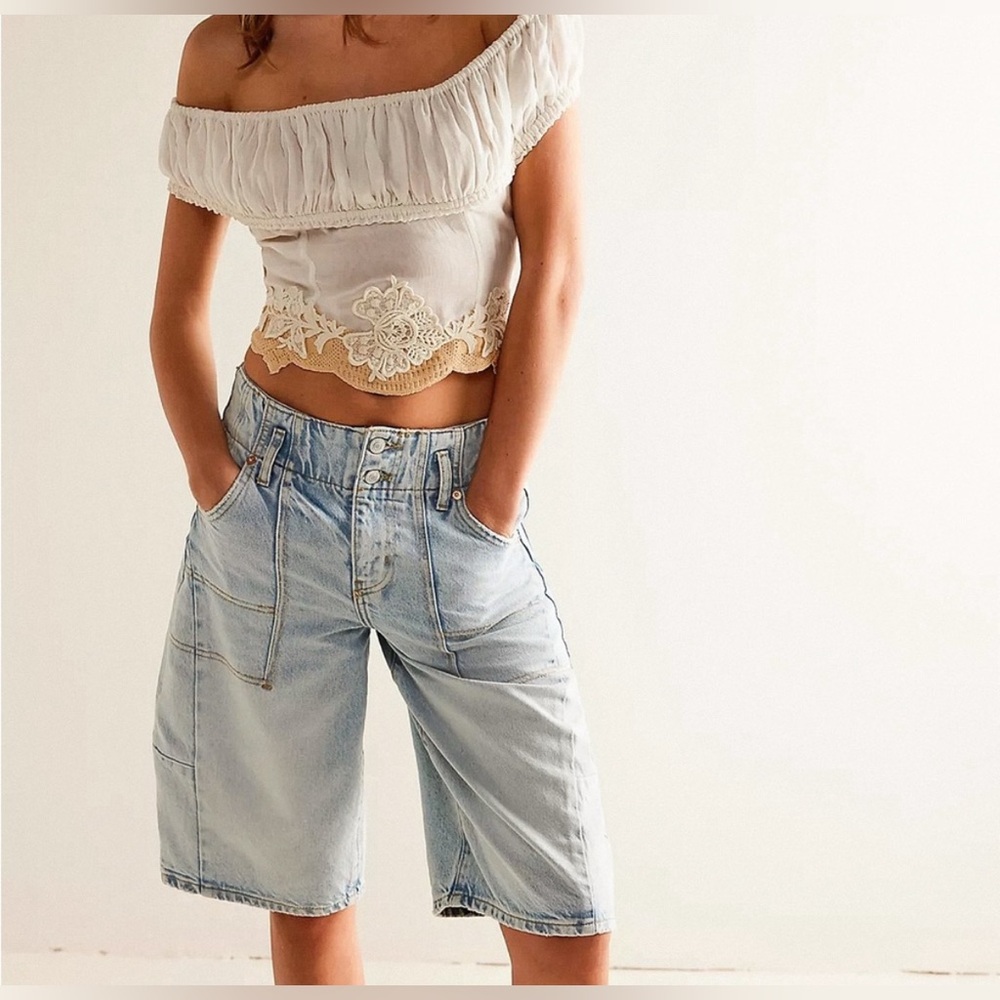 x We The Free Extreme Measures Barrel Short in Break The Rules FREE PEOPLE